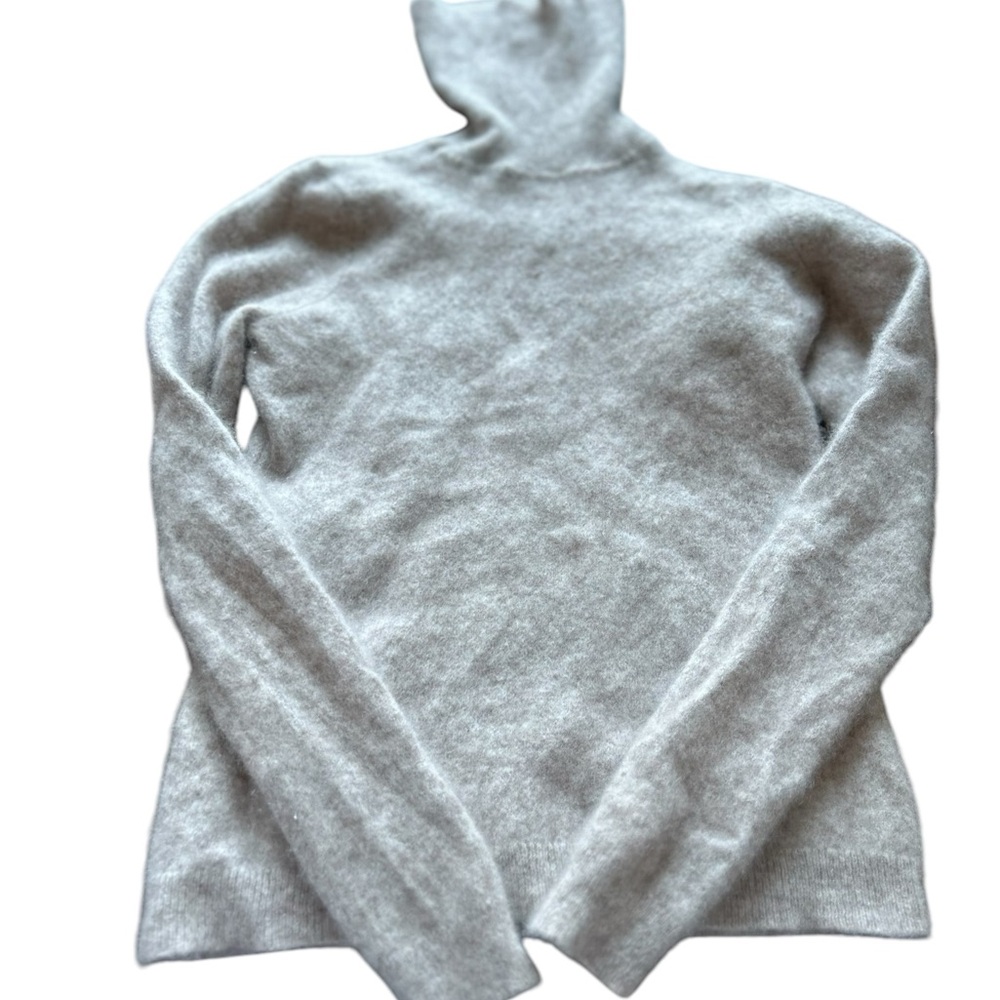 Charter club Women's Cashmere Turtleneck Sweater Beige Size XS - Picture 7 of 13